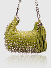 Lime Pearl Hobo Bag